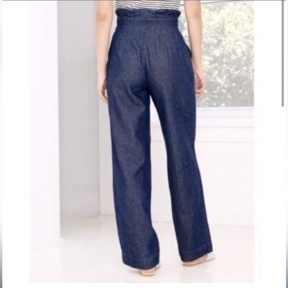 🆕Who What Wear Crop Wide Leg High Rise Denim Pants Size 6 New - Picture 5 of 13